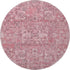 9' X 12' Pink And Ivory Floral Washable Area Rug With UV Protection