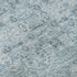 9' X 12' Sky Blue And Ivory Floral Washable Area Rug With UV Protection