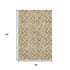 5' X 8' Beige Red And Salmon Geometric Washable Area Rug With UV Protection