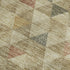 5' X 8' Beige Red And Salmon Geometric Washable Area Rug With UV Protection