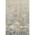 5' X 8' Beige Gray And Ivory Floral Washable Area Rug With UV Protection