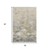 5' X 8' Beige Gray And Ivory Floral Washable Area Rug With UV Protection