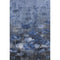 5' X 8' Blue Ivory And Gray Floral Washable Area Rug With UV Protection