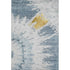 5' X 8' Blue Gold And Ivory Abstract Washable Area Rug With UV Protection