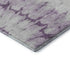 5' X 8' Purple Gold And Ivory Abstract Washable Area Rug With UV Protection