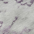 5' X 8' Purple Gold And Ivory Abstract Washable Area Rug With UV Protection