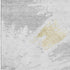 5' X 8' Silver Gold And Ivory Abstract Washable Area Rug With UV Protection