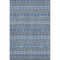 10' X 14' Navy Blue Gray And Ivory Floral Medallion Washable Area Rug With UV Protection