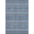 10' X 14' Navy Blue Gray And Ivory Floral Medallion Washable Area Rug With UV Protection