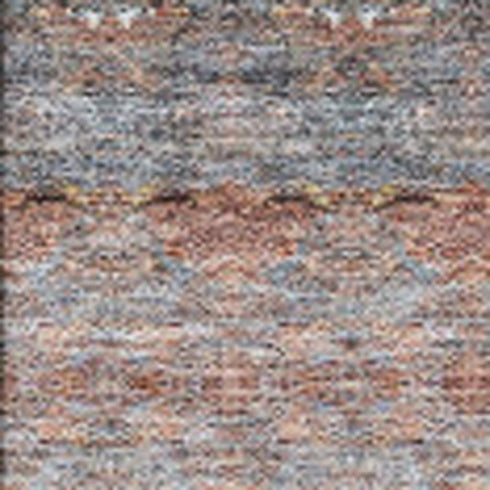 3' X 5' Chili Red Gray And Ivory Floral Medallion Washable Area Rug With UV Protection