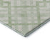 5' X 8' Mint Green And Ivory Geometric Washable Area Rug With UV Protection