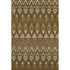 5' X 8' Brown Sage And Beige Southwestern Washable Area Rug With UV Protection