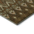 5' X 8' Brown Sage And Beige Southwestern Washable Area Rug With UV Protection