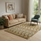 5' X 8' Brown Sage And Beige Southwestern Washable Area Rug With UV Protection