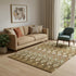 5' X 8' Brown Sage And Beige Southwestern Washable Area Rug With UV Protection
