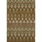 8' X 10' Brown Sage And Beige Southwestern Washable Area Rug With UV Protection