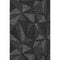 8' X 10' Black And Ivory Geometric Washable Area Rug With UV Protection