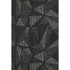 8' X 10' Black And Ivory Geometric Washable Area Rug With UV Protection