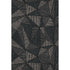 9' X 12' Black And Ivory Geometric Washable Area Rug With UV Protection