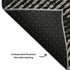 9' X 12' Black And Ivory Geometric Washable Area Rug With UV Protection
