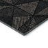 9' X 12' Black And Ivory Geometric Washable Area Rug With UV Protection