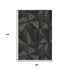9' X 12' Black And Ivory Geometric Washable Area Rug With UV Protection