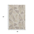 5' X 8' Brown And Beige Geometric Washable Area Rug With UV Protection