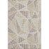 5' X 8' Brown And Beige Geometric Washable Area Rug With UV Protection