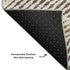 5' X 8' Brown And Beige Geometric Washable Area Rug With UV Protection