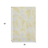 5' X 8' Gold And Gray Geometric Washable Area Rug With UV Protection