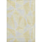 5' X 8' Gold And Gray Geometric Washable Area Rug With UV Protection