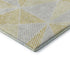 5' X 8' Gold And Gray Geometric Washable Area Rug With UV Protection