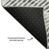 8' X 10' Gray And Silver Geometric Washable Area Rug With UV Protection