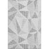 9' X 12' Gray And Silver Geometric Washable Area Rug With UV Protection