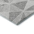 9' X 12' Gray And Silver Geometric Washable Area Rug With UV Protection