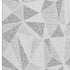 9' X 12' Gray And Silver Geometric Washable Area Rug With UV Protection