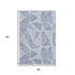 5' X 8' Navy Blue And Ivory Geometric Washable Area Rug With UV Protection