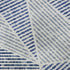 8' X 10' Navy Blue And Ivory Geometric Washable Area Rug With UV Protection