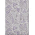 5' X 8' Purple And Silver Geometric Washable Area Rug With UV Protection