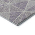 5' X 8' Purple And Silver Geometric Washable Area Rug With UV Protection