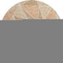 8' Terra Cotta And Beige Geometric Washable Round Rug With UV Protection