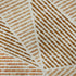 8' Terra Cotta And Beige Geometric Washable Round Rug With UV Protection