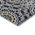 9' X 12' Black Ivory And Gold Geometric Washable Area Rug With UV Protection