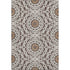 5' X 8' Chocolate And Ivory Geometric Washable Area Rug With UV Protection