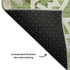 8' X 10' Green And Ivory Geometric Washable Area Rug With UV Protection
