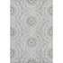 9' X 12' Gray And Ivory Geometric Washable Area Rug With UV Protection