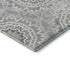 9' X 12' Gray And Ivory Geometric Washable Area Rug With UV Protection
