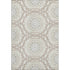 9' X 12' Ivory And Gray Geometric Washable Area Rug With UV Protection