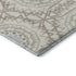 9' X 12' Ivory And Gray Geometric Washable Area Rug With UV Protection