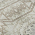 9' X 12' Ivory And Gray Geometric Washable Area Rug With UV Protection